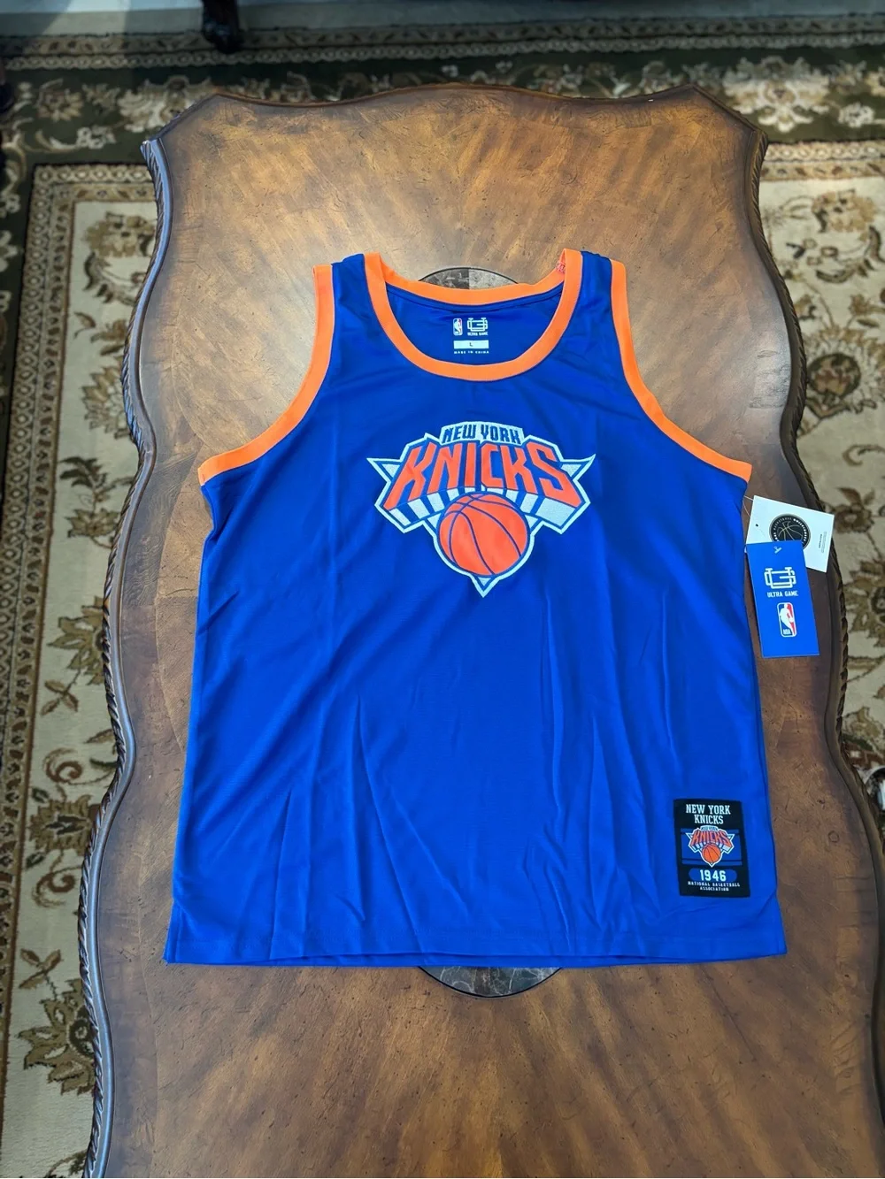New York Knicks Jalen Brunson Player Name Tank Top Size Large - Picture 1 of 5